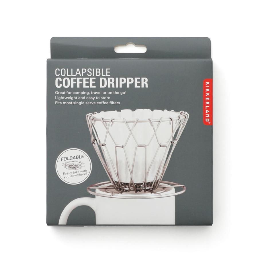 Kikkerland キッカーランド Collapsible Coffee Dripper コラプシブルコーヒードリッパー 折りたたみ コンパクト 持ち運び キャンプ アウトドア レジャー 登山 | KIKKERLAND | 02