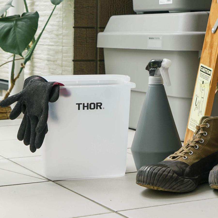 収納ボックス ごみ箱 バケツ 四角 THOR Quadrate Bucket ソー クアッドレイトバケツ 4.7L スクエア おもちゃ入れ ダストボックス 洗車 洗濯カゴ 掃除用具｜htdd｜18