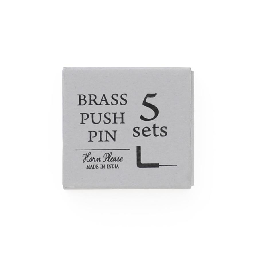 壁 フック 画鋲 画びょう BRASS プッシュピン Lフック S/5 （5個入り）フック画びょう L字フック 真鍮 壁掛け アンティーク風 DIY 手軽 簡単 ディスプレイ |  | 03