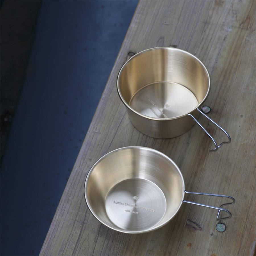 TSUBAME Sierra cup シェラカップ 480ml 深型 ゴールド 真鍮 直火 キャンプ 食器 皿 アウトドア バーベキュー スタッキング | 