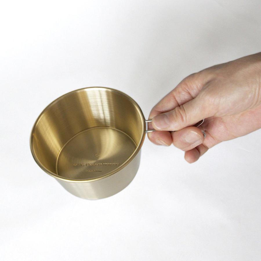 TSUBAME Sierra cup シェラカップ 480ml 深型 ゴールド 真鍮 直火 キャンプ 食器 皿 アウトドア バーベキュー スタッキング |  | 03