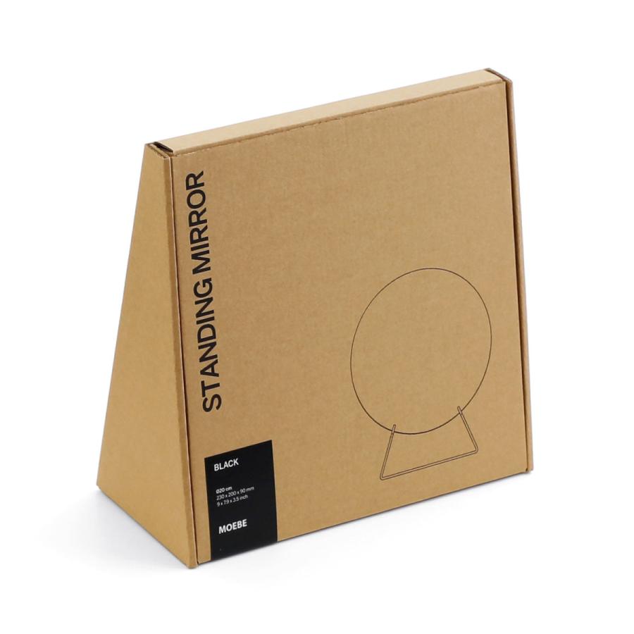 MOEBE ムーベ スタンディングミラー φ20cm 卓上ミラー スタンドミラー 卓上 北欧 STANDING MIRROR 鏡 円形 真鍮 ブラス ブラック | MOEBE | 07