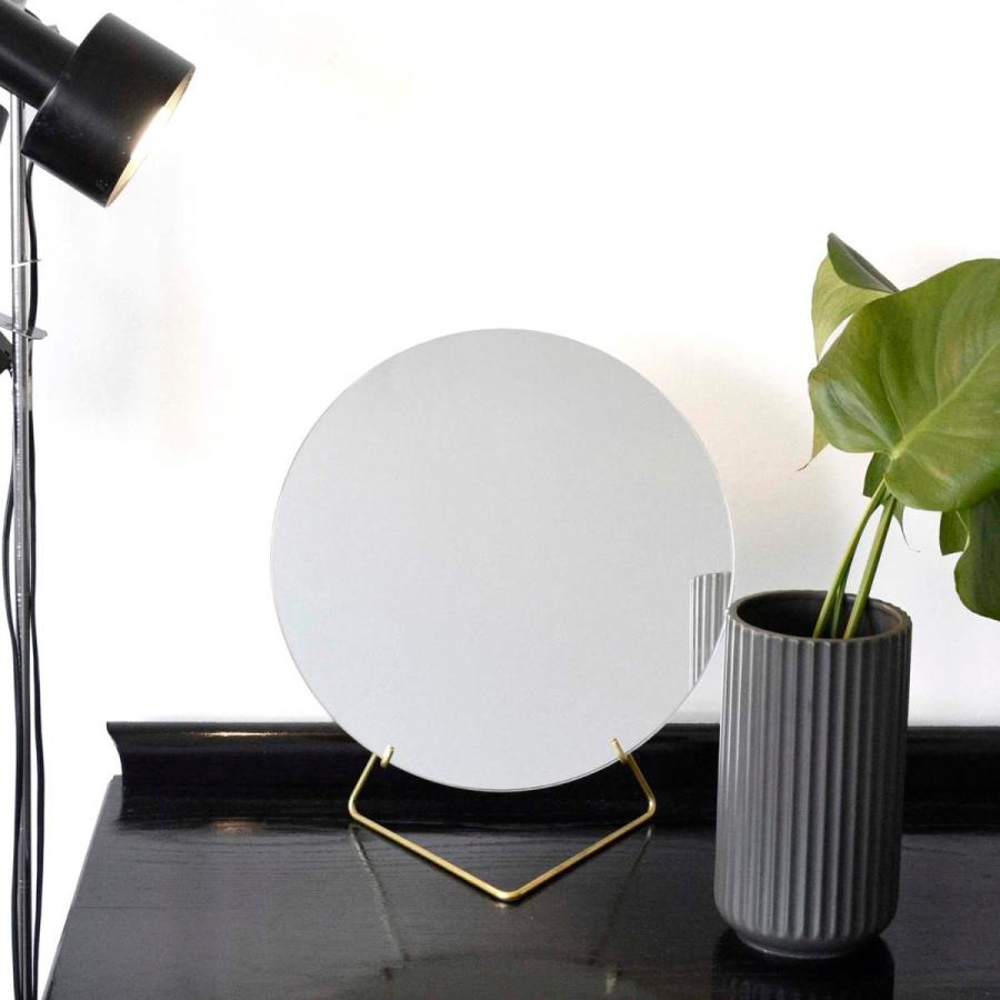 MOEBE ムーベ スタンディングミラー φ20cm 卓上ミラー スタンドミラー 卓上 北欧 STANDING MIRROR 鏡 円形 真鍮 ブラス ブラック | MOEBE | 13