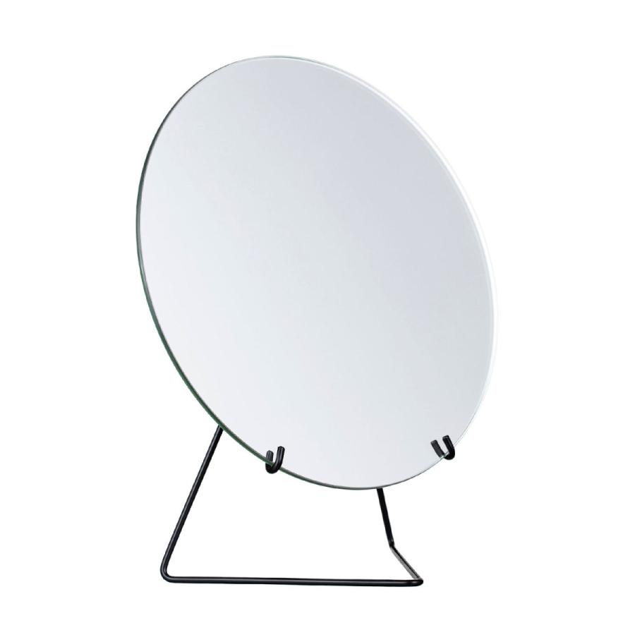 MOEBE ムーベ スタンディングミラー φ20cm 卓上ミラー スタンドミラー 卓上 北欧 STANDING MIRROR 鏡 円形 真鍮 ブラス ブラック | MOEBE | 03