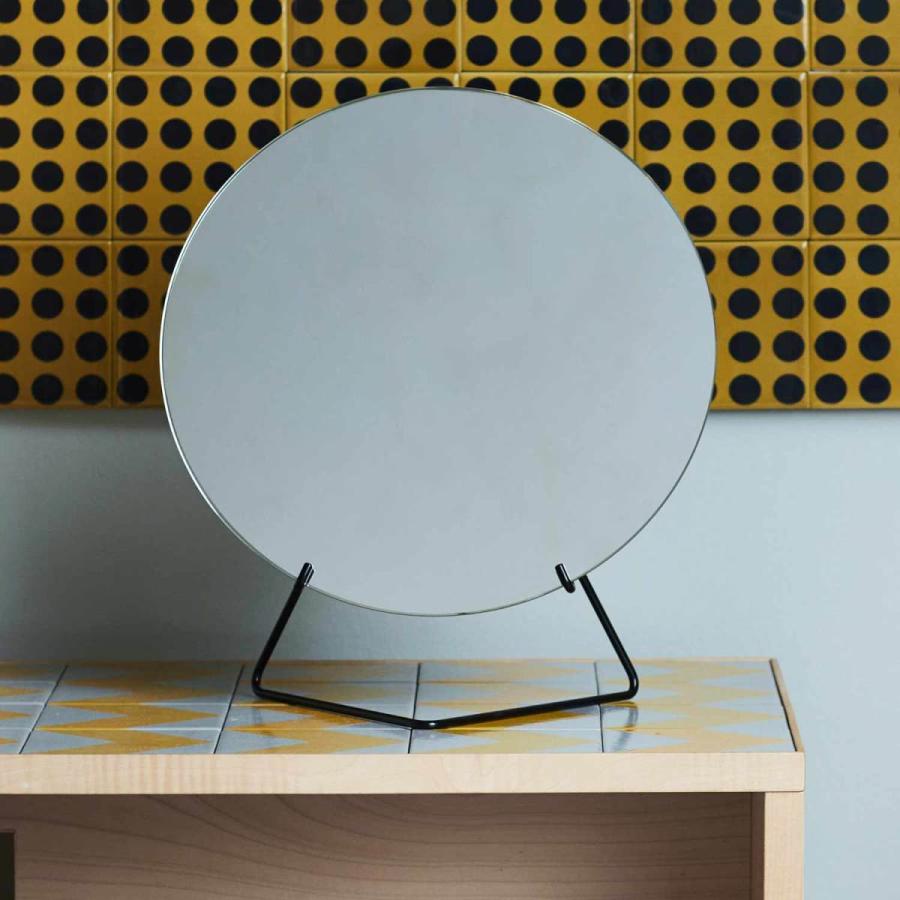 MOEBE ムーベ スタンディングミラー φ20cm 卓上ミラー スタンドミラー 卓上 北欧 STANDING MIRROR 鏡 円形 真鍮 ブラス ブラック | MOEBE | 12