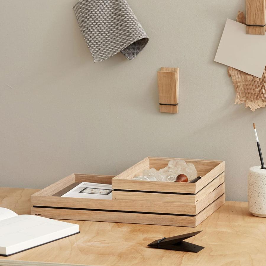 デスク整理 机上収納 MOEBE ムーベ オーガナイズ S デスクトレー A5 木製 デスクトレイ 収納 ボック 小物入れ トレー スタッキング 北欧 ナチュラル ORGANISE |  | 10