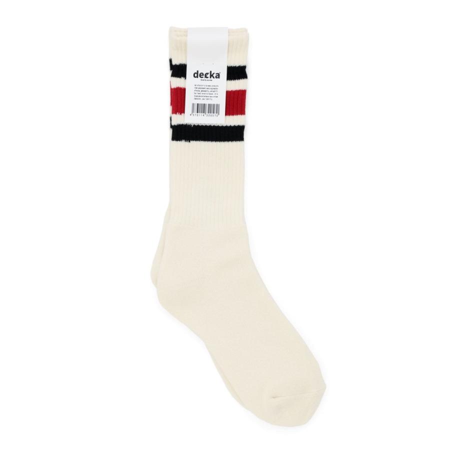 靴下 レディース decka Quality socks 80’s スケーターソックス デカ レディース靴下 ソックス 日本製 80's Skater Socks 雑貨 ギフト ラインソックス 厚手 | decka Quality socks | 04