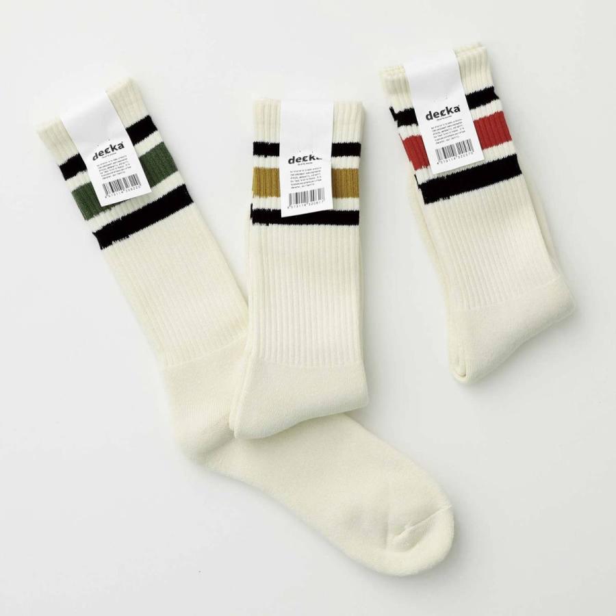 靴下 メンズ decka Quality socks 80’s スケーターソックス メンズ ソックス 日本製 80's Skater Socks バレンタイン プチギフト おしゃれ｜htdd