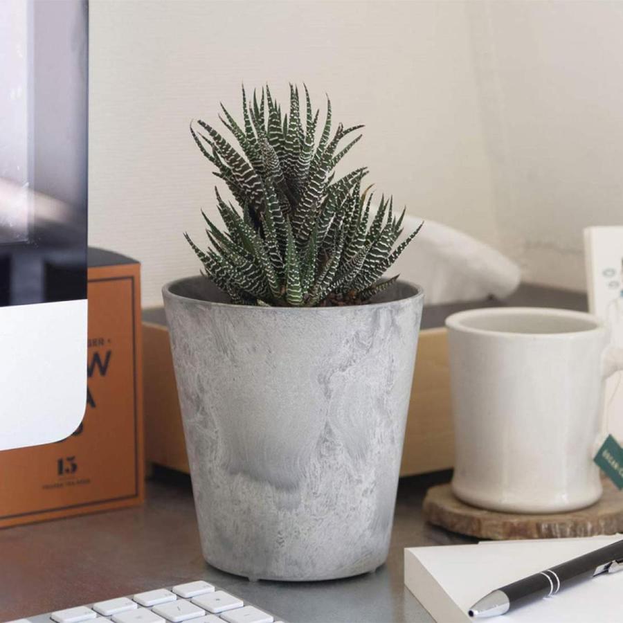 プランター 鉢 植木鉢 3号 4号 amabro ART STONE（SSS） アートストーン インテリア 植物 軽量　鉢植え 花 栽培 ギフト かわいい おしゃれ ガーデニング | amabro | 10