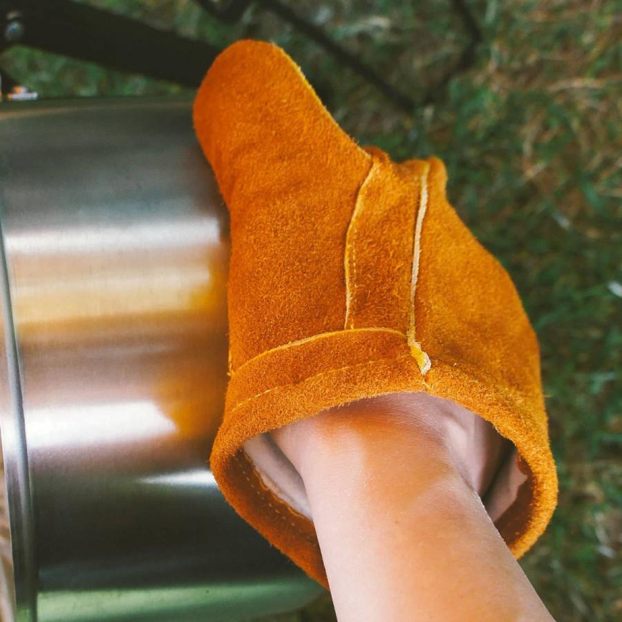 Leather mittens レザーミトン (S) 鍋つかみ 両手セット ミトン 牛革 手袋 牛革 キャンプ 料理 キッチン ミトン romo ロモ | romo | 16