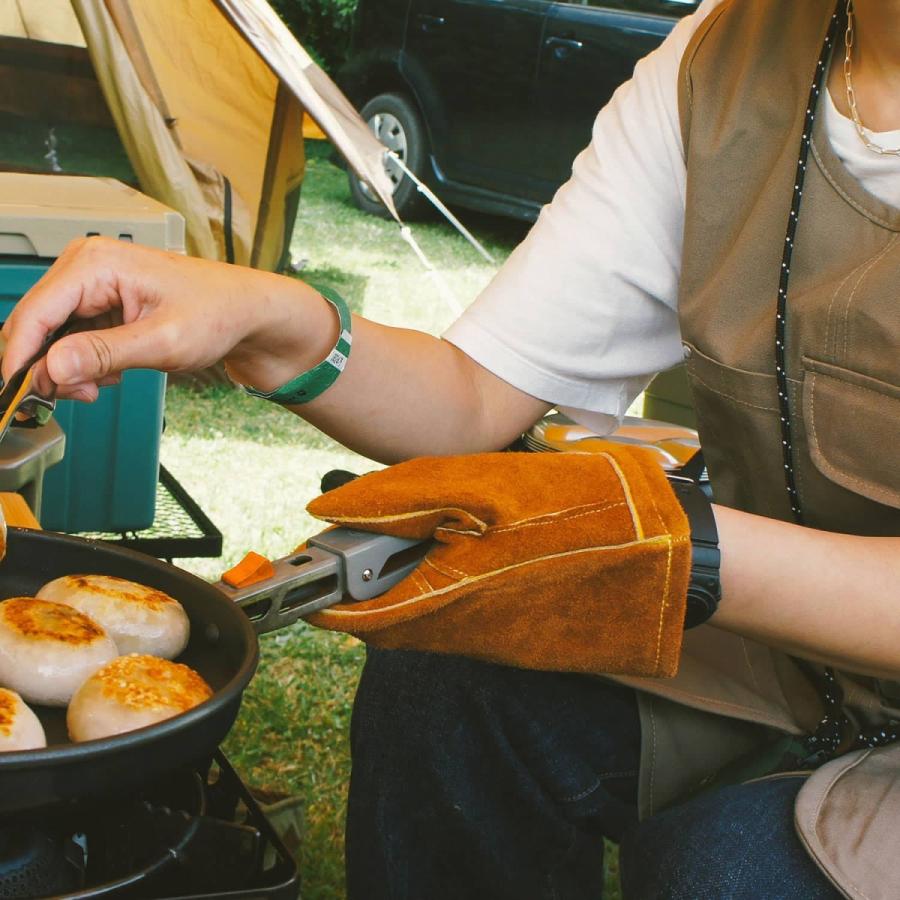 Leather mittens レザーミトン (S) 鍋つかみ 両手セット ミトン 牛革 手袋 牛革 キャンプ 料理 キッチン ミトン romo ロモ | romo | 17