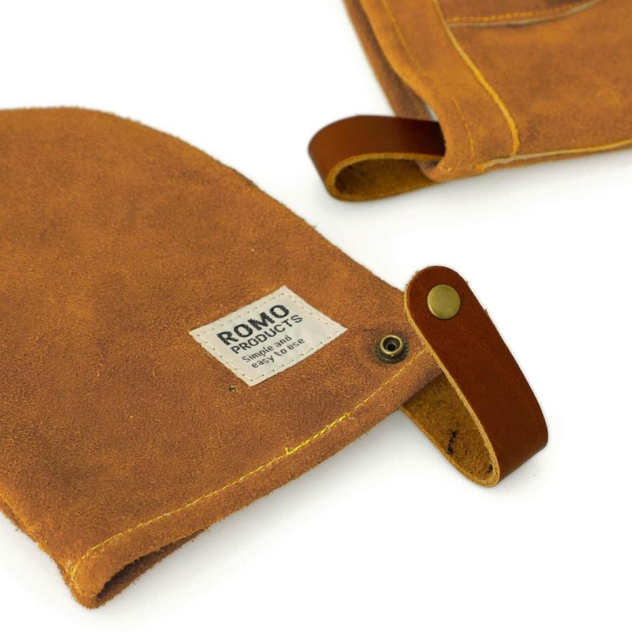 Leather mittens レザーミトン (S) 鍋つかみ 両手セット ミトン 牛革 手袋 牛革 キャンプ 料理 キッチン ミトン romo ロモ | romo | 06
