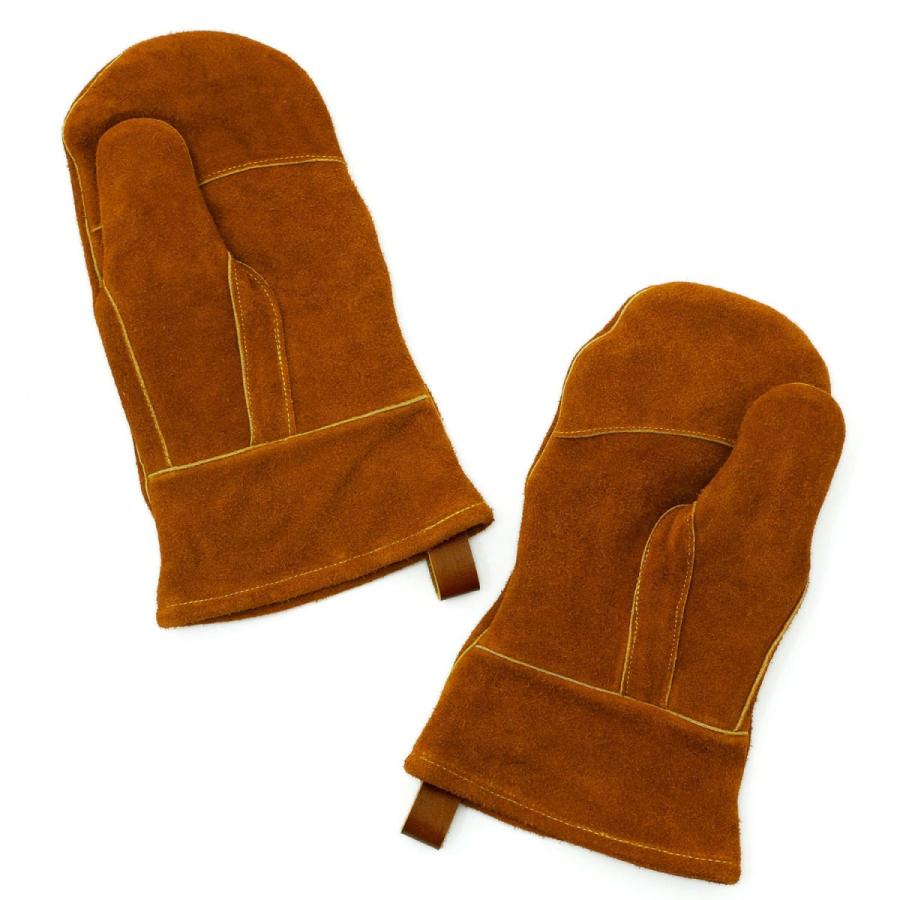 Leather mittens レザーミトン (M) 鍋つかみ 両手セット ミトン 牛革 手袋 牛革 キャンプ 料理 キッチン ミトン romo ロモ | romo | 03