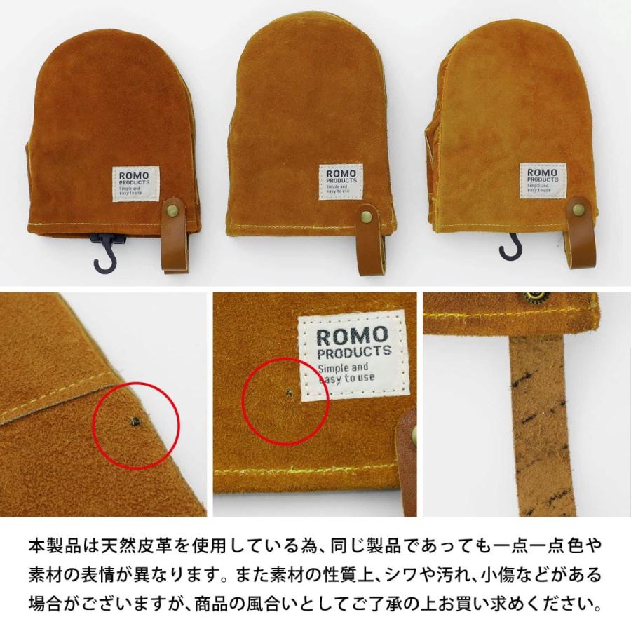 Leather mittens レザーミトン (M) 鍋つかみ 両手セット ミトン 牛革 手袋 牛革 キャンプ 料理 キッチン ミトン romo ロモ | romo | 12