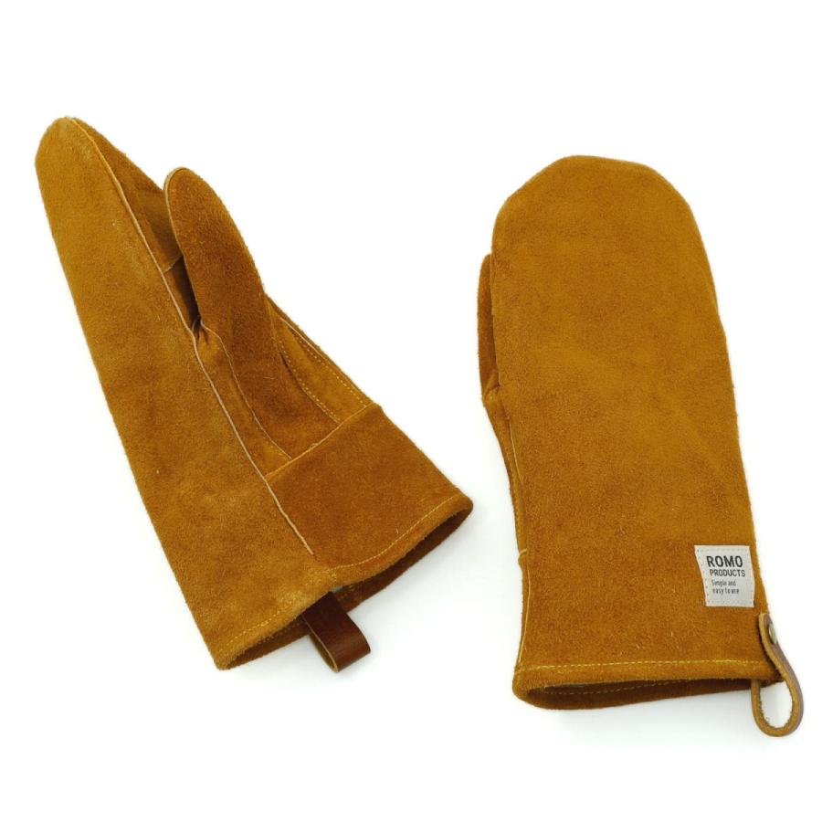 Leather mittens レザーミトン (M) 鍋つかみ 両手セット ミトン 牛革 手袋 牛革 キャンプ 料理 キッチン ミトン romo ロモ | romo | 04
