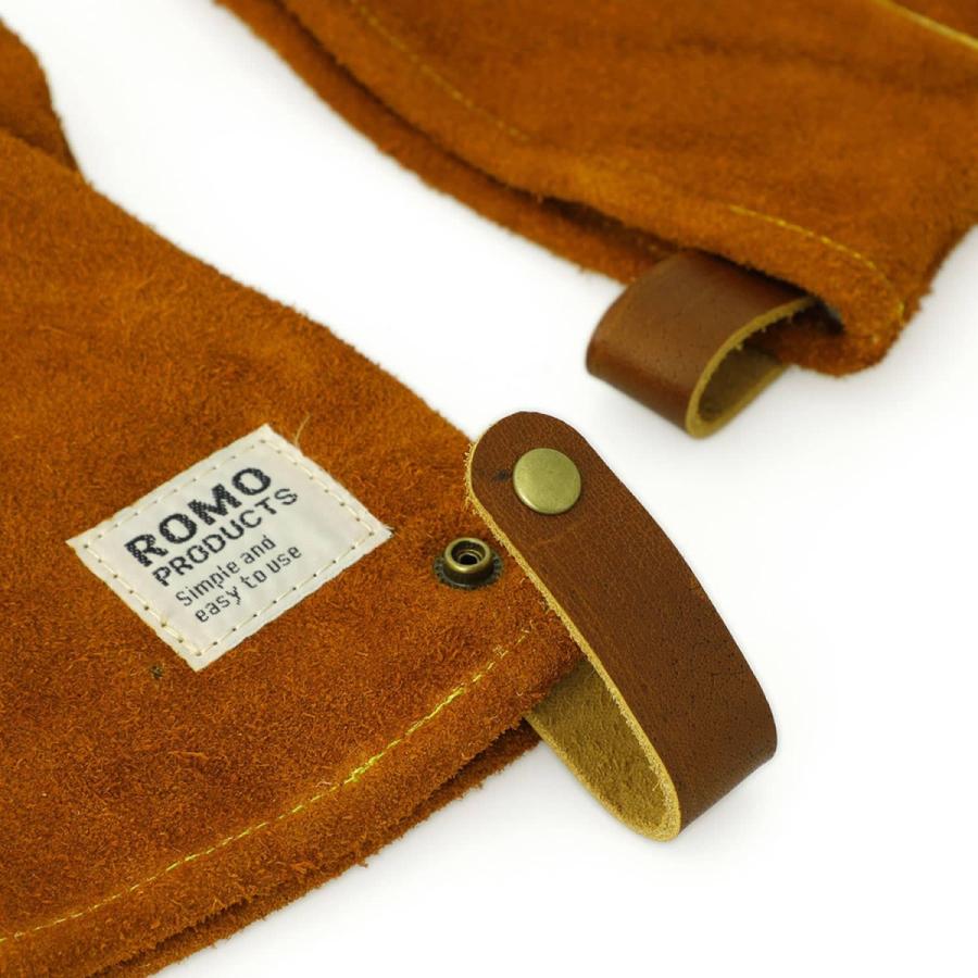 Leather mittens レザーミトン (M) 鍋つかみ 両手セット ミトン 牛革 手袋 牛革 キャンプ 料理 キッチン ミトン romo ロモ | romo | 06