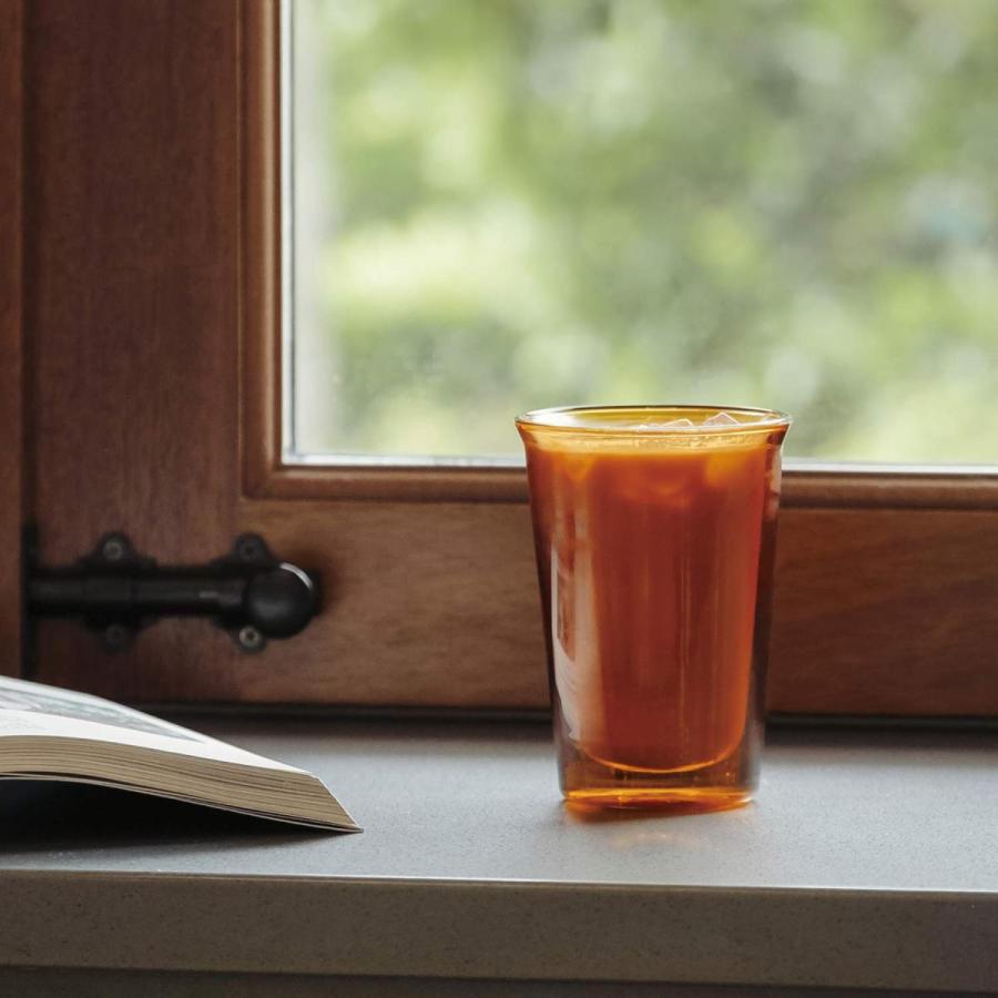 KINTO キントー CAST AMBER ダブルウォールグラス 290ml キャスト アンバー セピア 耐熱ガラス グラス タンブラー 食洗器対応 電子レンジ対応 二重構造 ギフト | KINTO | 05