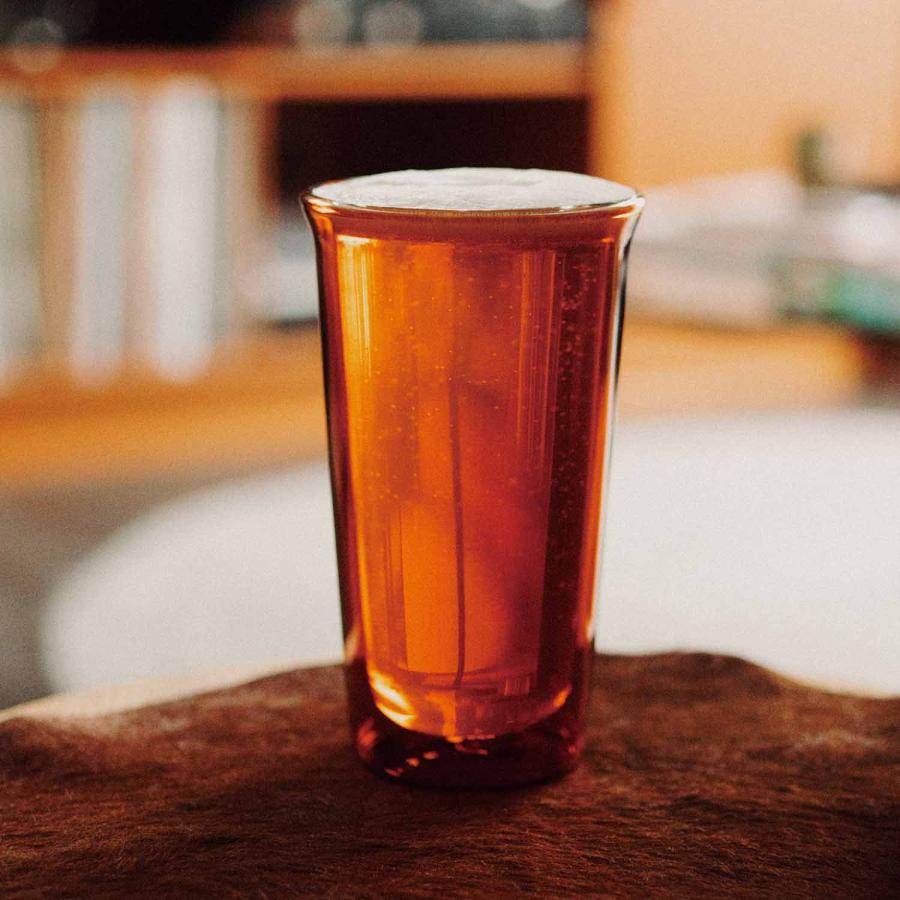 KINTO キントー CAST AMBER ダブルウォールグラス 340ml キャスト アンバー セピア 耐熱ガラス グラス タンブラー 食洗器対応 電子レンジ対応 二重構造 ギフト | KINTO | 04