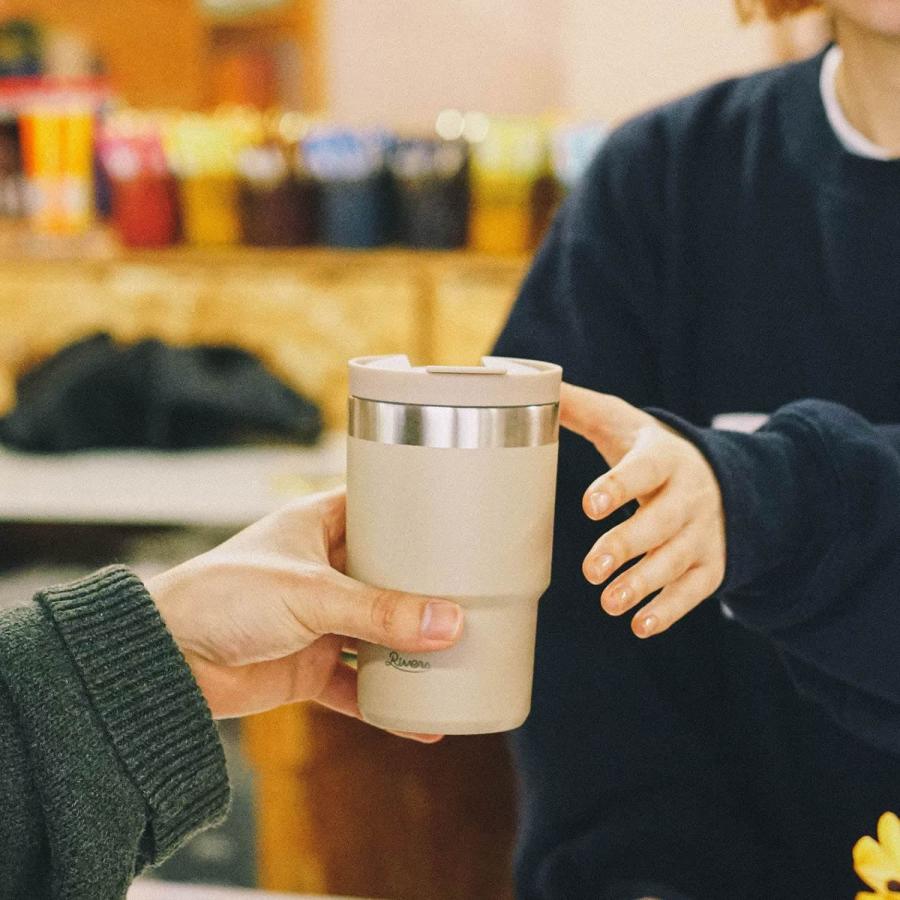 RIVERS リバーズ ウォールマグシェイド  真空 マグボトル 断熱 ステンレス タンブラー マイボトル コーヒー 珈琲 保温 保冷 キャンプ アウトドア 蓋付 フタ付き | RIVERS