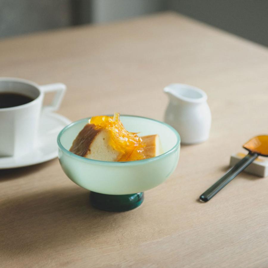 amabro アマブロ SNOW BOWL スノーボウル  デザートボウル 耐熱ガラス 食器 ガラス レンジ対応 レトロ ボウル スープ サラダ アクセサリー入れ　デザートカップ | amabro