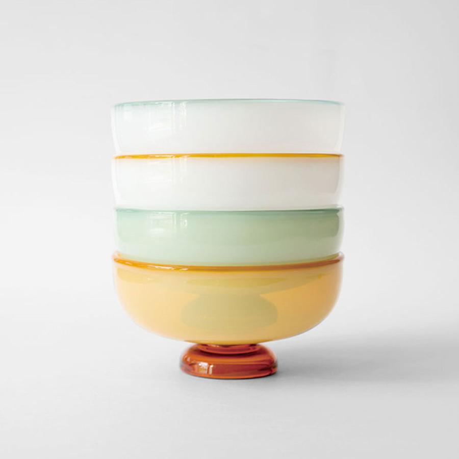 amabro アマブロ SNOW BOWL スノーボウル  デザートボウル 耐熱ガラス 食器 ガラス レンジ対応 レトロ ボウル スープ サラダ アクセサリー入れ　デザートカップ | amabro | 10