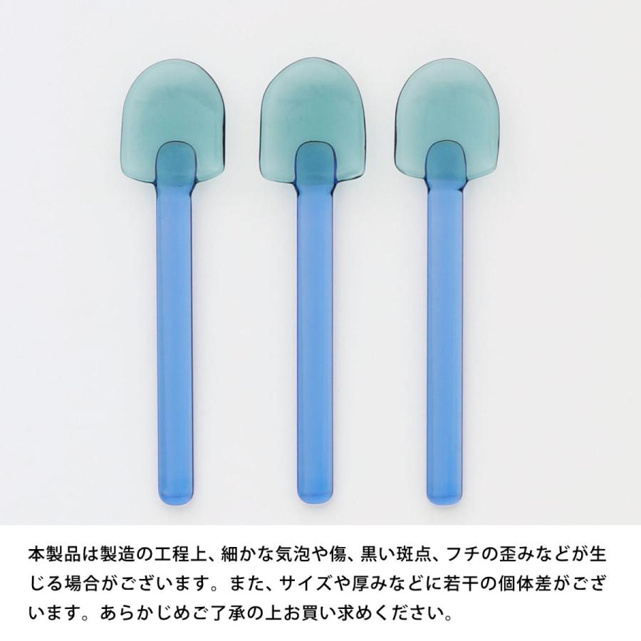 amabro アマブロ SNOW SHOVEL スノーシャベル アイスクリームスプーン スプーン ガラス ミニスプーン ティースプーン カトラリー デザートスプーン ミルクガラス | amabro | 15