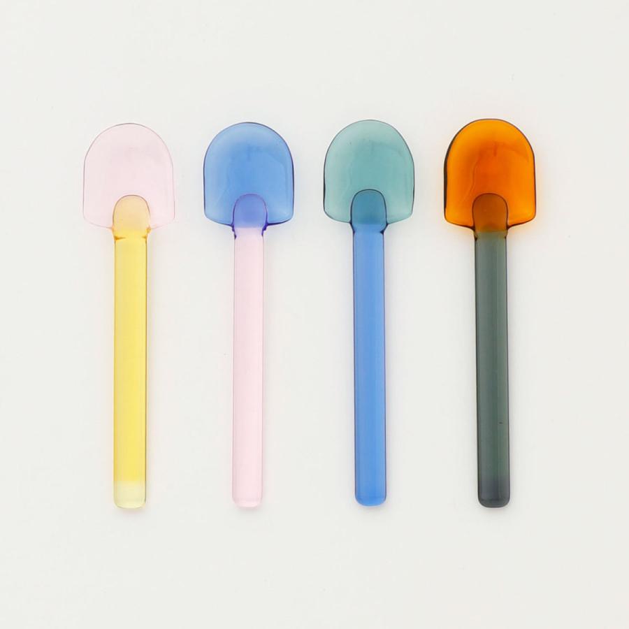 amabro アマブロ SNOW SHOVEL スノーシャベル アイスクリームスプーン スプーン ガラス ミニスプーン ティースプーン カトラリー デザートスプーン ミルクガラス | amabro | 08