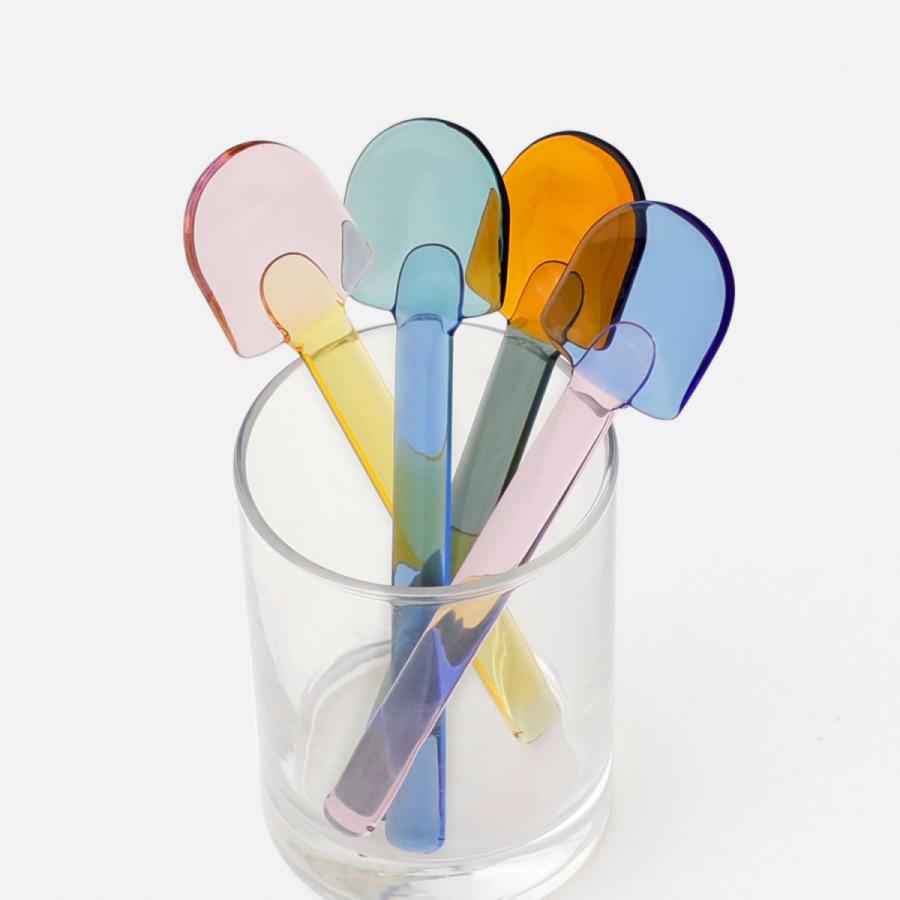 amabro アマブロ SNOW SHOVEL スノーシャベル アイスクリームスプーン スプーン ガラス ミニスプーン ティースプーン カトラリー デザートスプーン ミルクガラス | amabro | 09