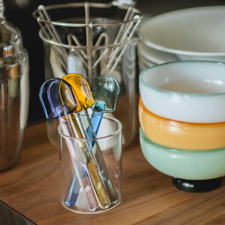 amabro アマブロ SNOW SHOVEL スノーシャベル アイスクリームスプーン スプーン ガラス ミニスプーン ティースプーン カトラリー デザートスプーン ミルクガラス | amabro | 11