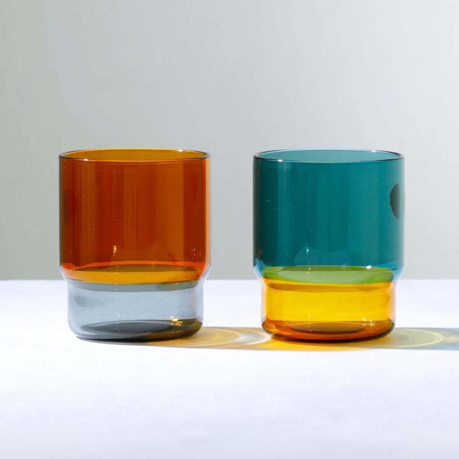 amabro アマブロ TWOTONE STACKING CUP ツートーン スタッキング カップ 業務用グラス バイカラー スタッキング ガラス製 コップ 耐熱ガラス おしゃれ ギフト | amabro | 09