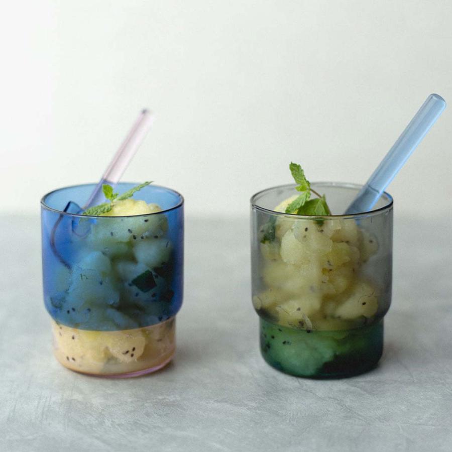 amabro アマブロ TWOTONE STACKING CUP ツートーン スタッキング カップ 業務用グラス バイカラー スタッキング ガラス製 コップ 耐熱ガラス おしゃれ ギフト | amabro | 13