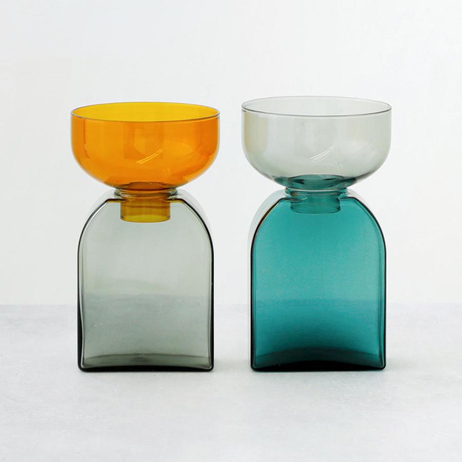 amabro アマブロ TWOTONE VASE ツートーン ベース フラワーベース 花瓶 花器 水耕栽培 ポット 一輪挿し ディフューザーボトル　ガラス おしゃれ かわいい ギフト | amabro | 09