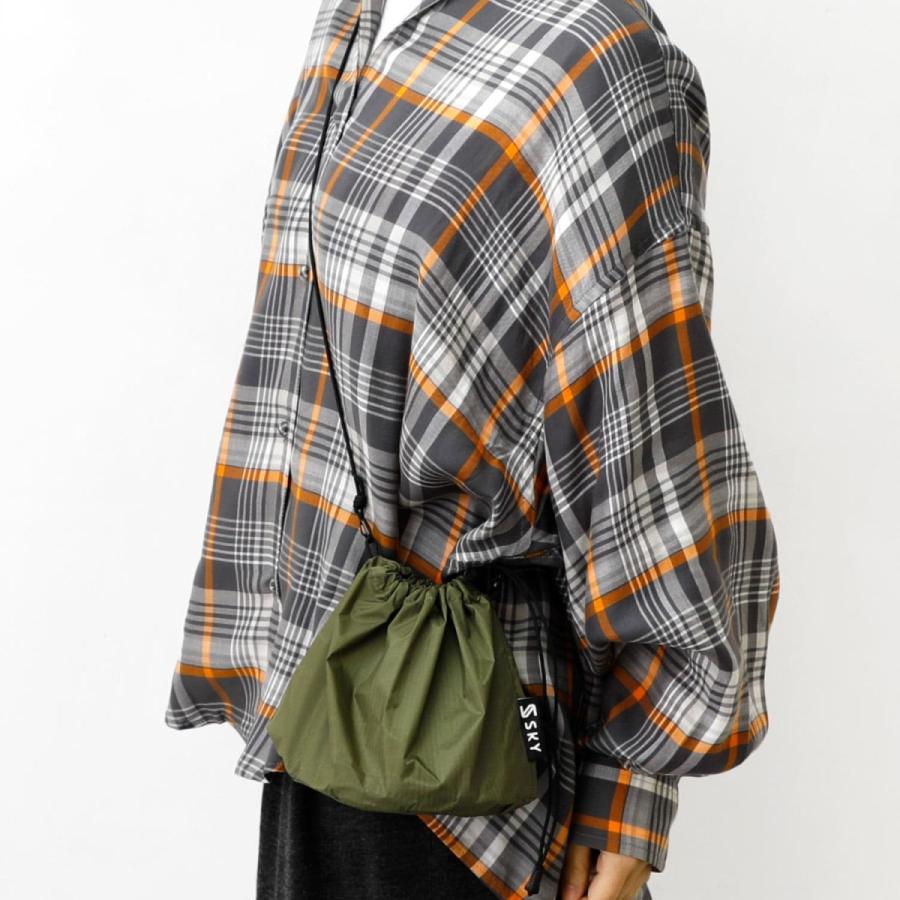 サコッシュ SKY DropBag ドロップバッグ 巾着 ショルダーバッグ リップストップナイロン 軽量 コンパクト ポーチ メンズ レディース 普段使い 旅行 |  | 18