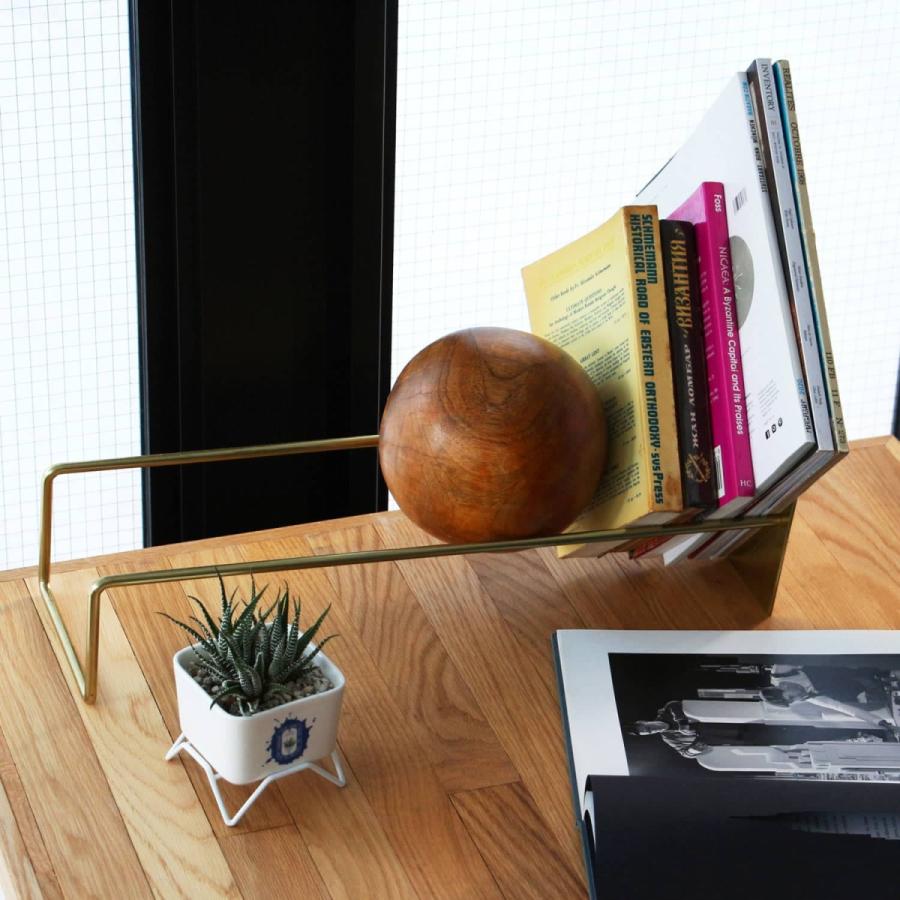 Slope Book End スロープブックエンド ブックエンド 本立て ブック スタンド アイアン 鉄 オブジェ レコード立て 新生活 | DETAIL | 10