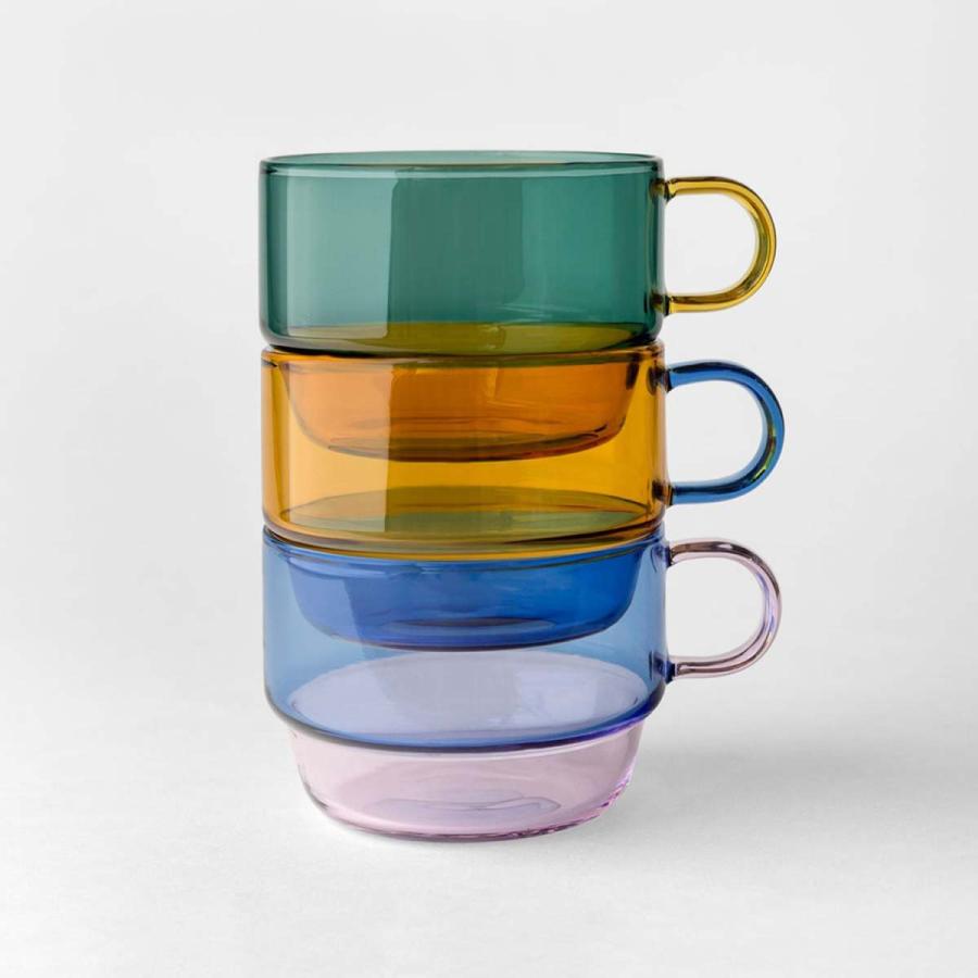 amabro アマブロ TWO TONE STACKING MUG ツートーン スタッキング マグ バイカラー スタッキング ガラス 耐熱ガラス コーヒーカップ ギフト おしゃれ 食洗機対応 | amabro | 06