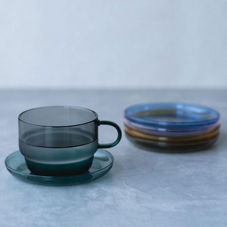 amabro アマブロ HEAT−PROOF DISH ヒートプルーフディッシュ バイカラー 小皿 ソーサー プレート ガラス 耐熱ガラス デザート アクセサリー ギフト おしゃれ | amabro | 14