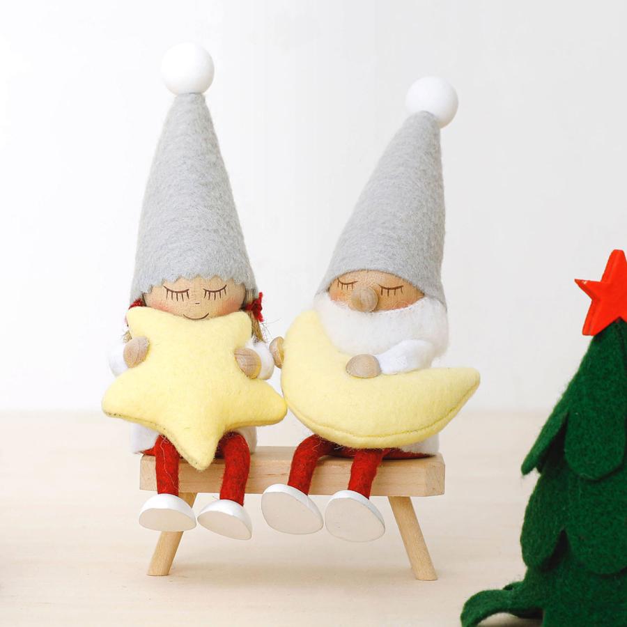 NORDIKA nisse ノルディカ ニッセ 人形 お座りねんねサンタ（月