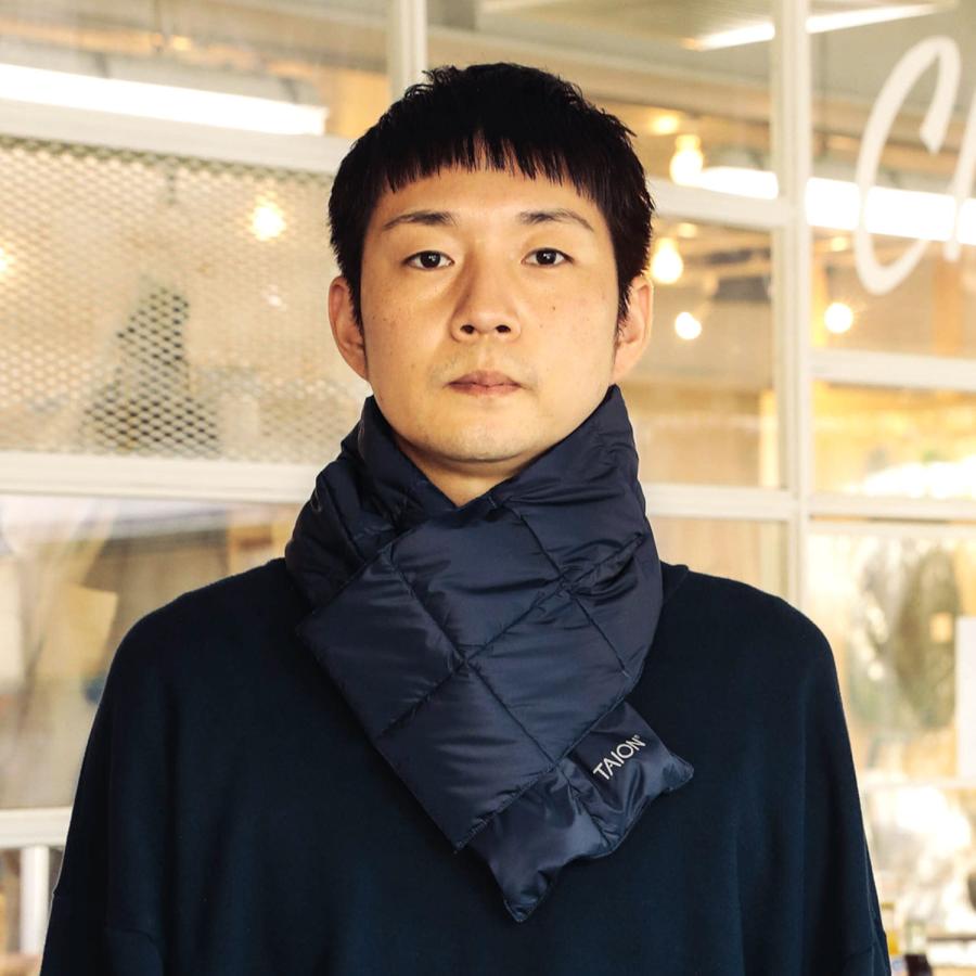 マフラー TAION タイオン 201A ダウンマフラー メンズ レディース キッズ ユニセックス 男女兼用 パッカブル フリース ネックウォーマー 防寒 軽量 キルティング | TAION | 10