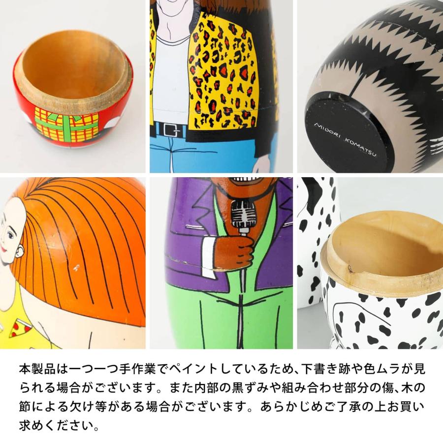 マトリョーシカ FELINE 5 フィーライン ファイブ 猫 ネコ ねこ 置物 オブジェ 人形 木製 MIDORI KOMATSU plays かわいい 母の日 プレゼント 花以外 雑貨 | DETAIL | 12