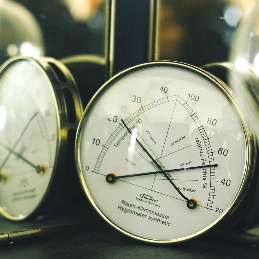 温湿度計 Fischer-barometer フィッシャーバロメーター 142.01 コンフォートメーター 温度計 湿度計 サーモメーター ドイツ製 アナログ インテリア 壁掛け | FISCHER | 15