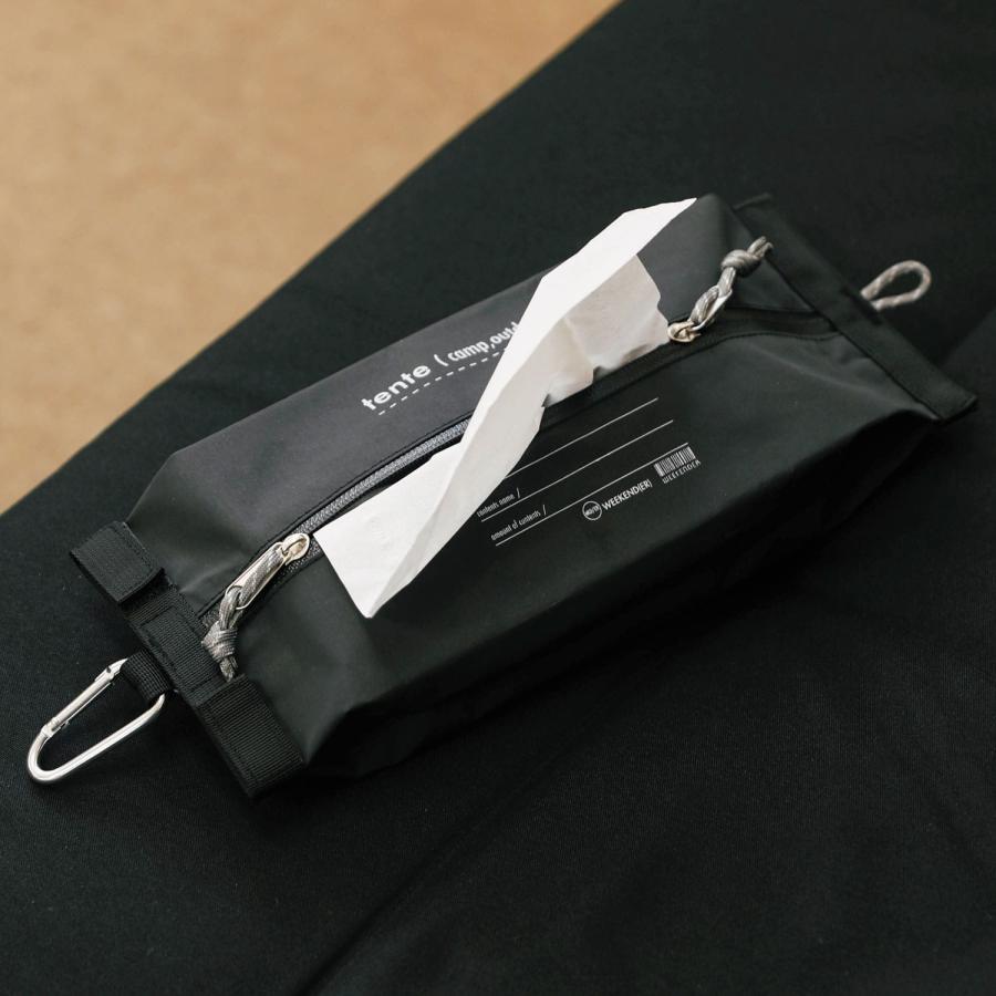 ティッシュケース tente Reflection ボックス カバー 撥水 反射
