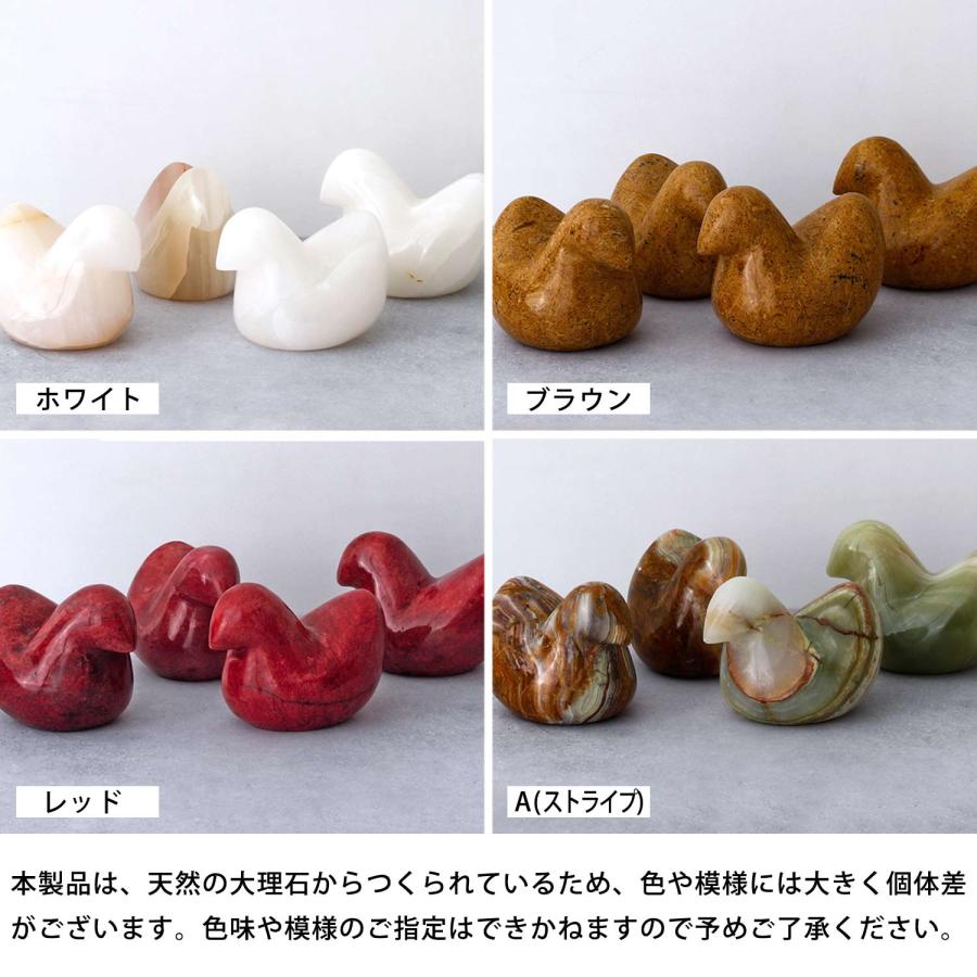 ペーパーウェイト MARBLE BIRDS Dan マーブル バード ダン 鳥 大理石 オブジェ インテリア 置物 文鎮 重し ギフト ハンドメイド おしゃれ | ブランド登録なし | 21