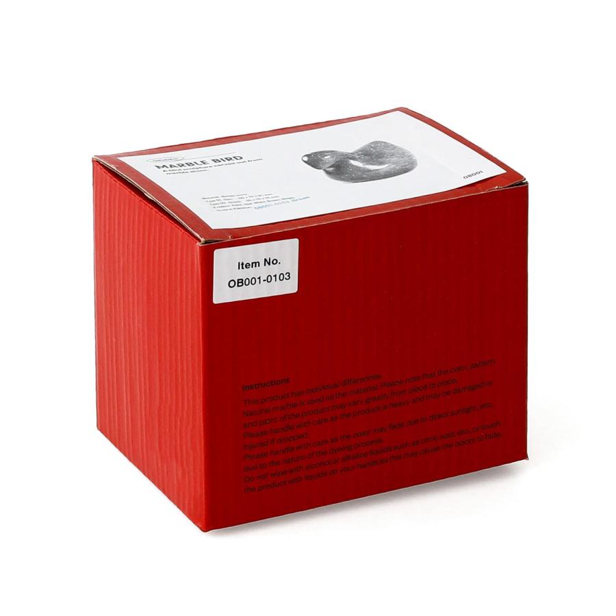 ペーパーウェイト MARBLE BIRDS Dan マーブル バード ダン 鳥 大理石 オブジェ インテリア 置物 文鎮 重し ギフト ハンドメイド おしゃれ | ブランド登録なし | 07