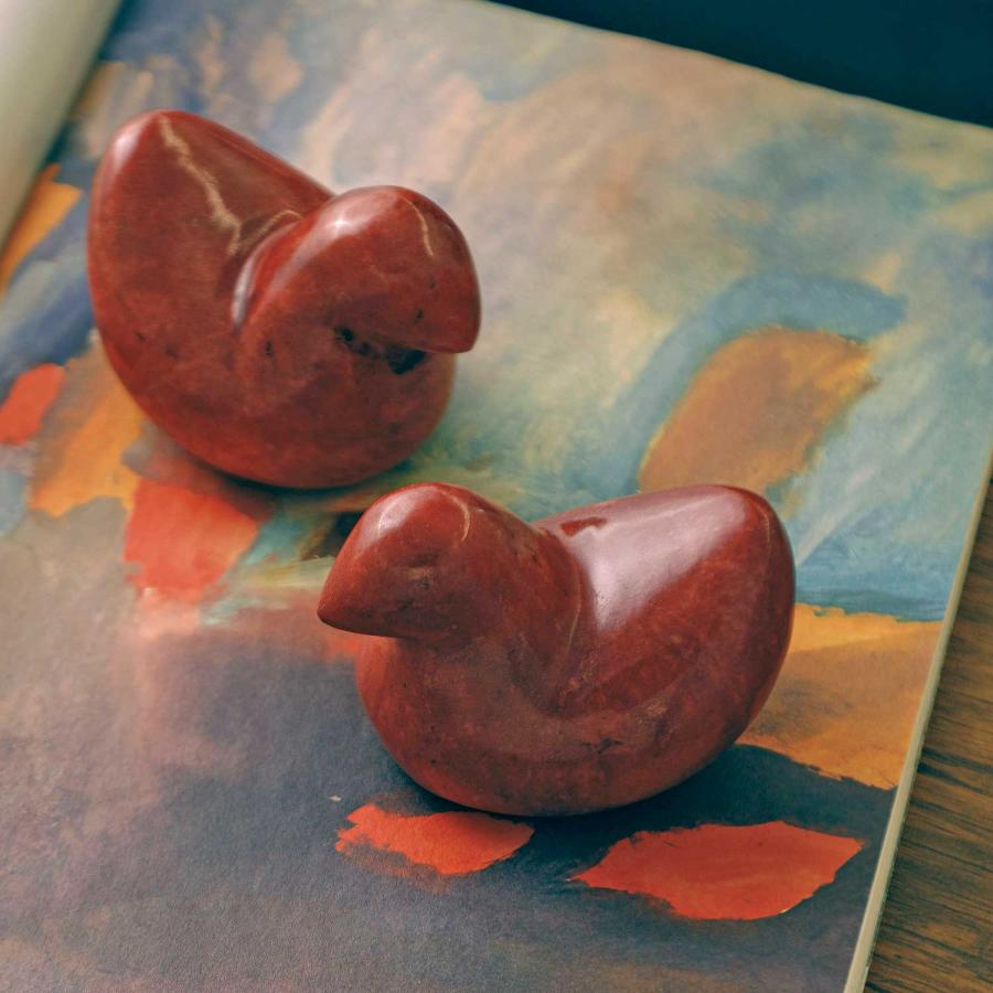 ペーパーウェイト MARBLE BIRDS Dan マーブル バード ダン 鳥 大理石 オブジェ インテリア 置物 文鎮 重し ギフト ハンドメイド おしゃれ | ブランド登録なし | 15