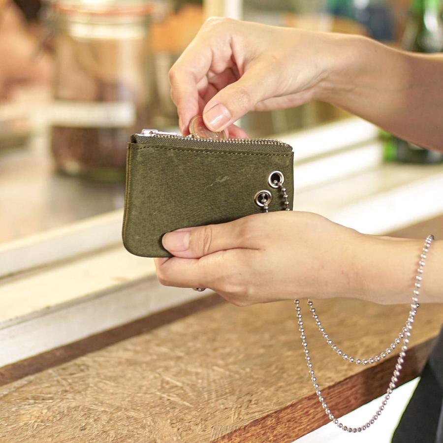 REN ミニポーチ クラマエポーチ ピッグスキン・ハリー 定期入れ カード