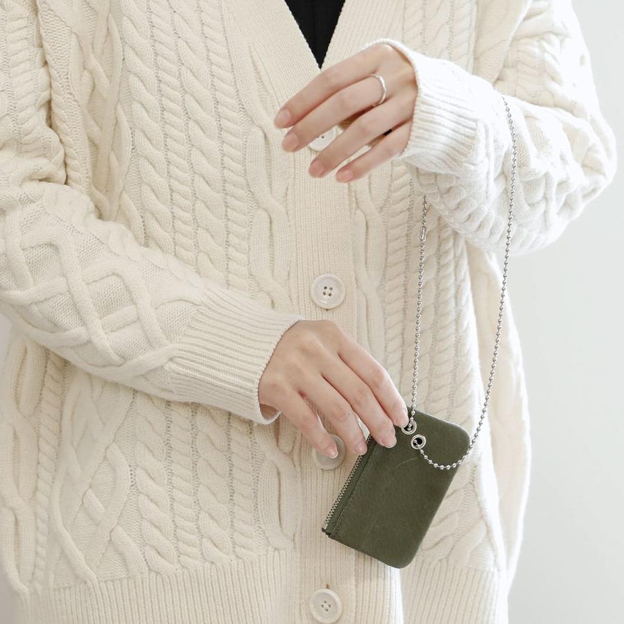 ミニポーチ REN クラマエポーチ ピッグスキン・ハリー 定期入れ カード コイン 小銭入れ 財布 鍵 キーチェーン パスケース ギフト | REN | 17