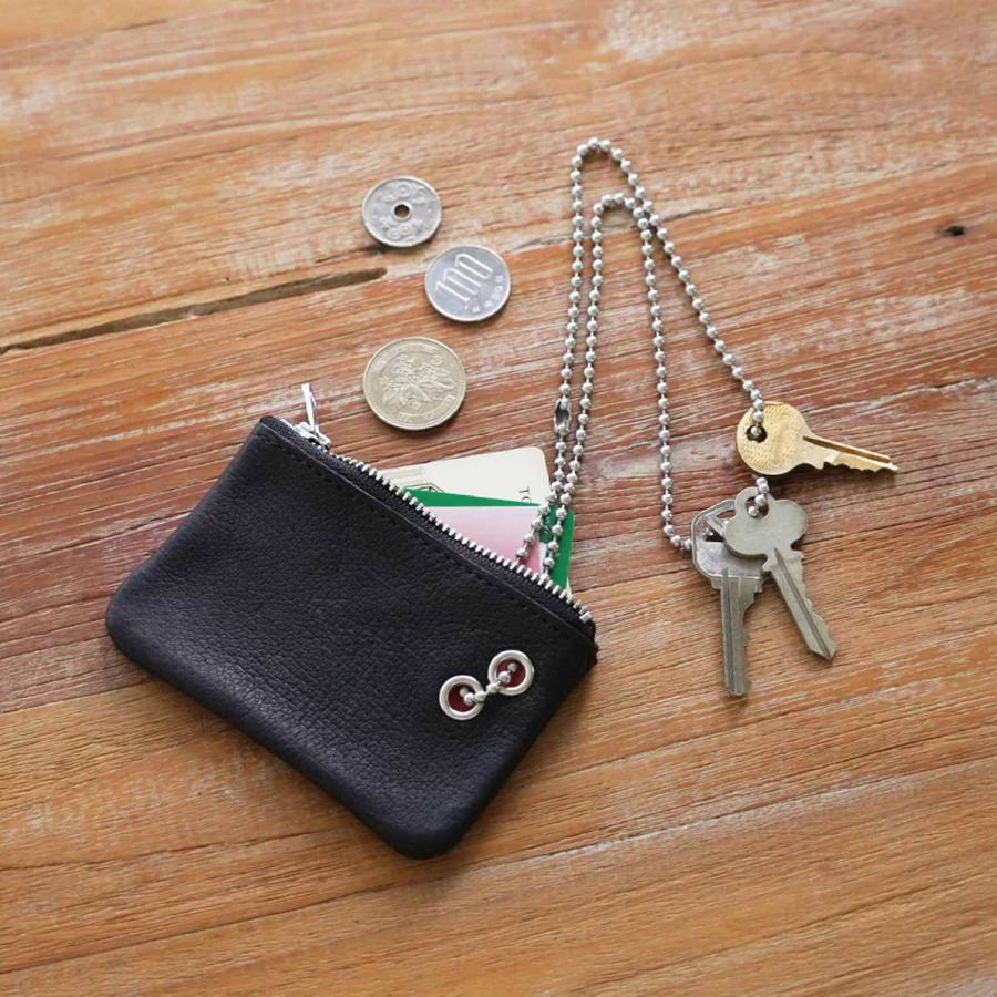 ミニポーチ REN クラマエポーチ ピッグスキン・ハリー 定期入れ カード コイン 小銭入れ 財布 鍵 キーチェーン パスケース ギフト | REN | 10