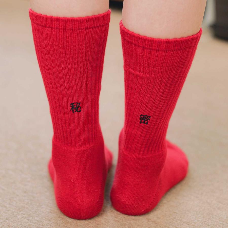 靴下 decka Pile Socks Embroidery by BRU NA BOINNE デカ パイルソックス レディース 刺繍 日本製 クルーソックス アート パイル かわいい おしゃれ | decka Quality socks | 21