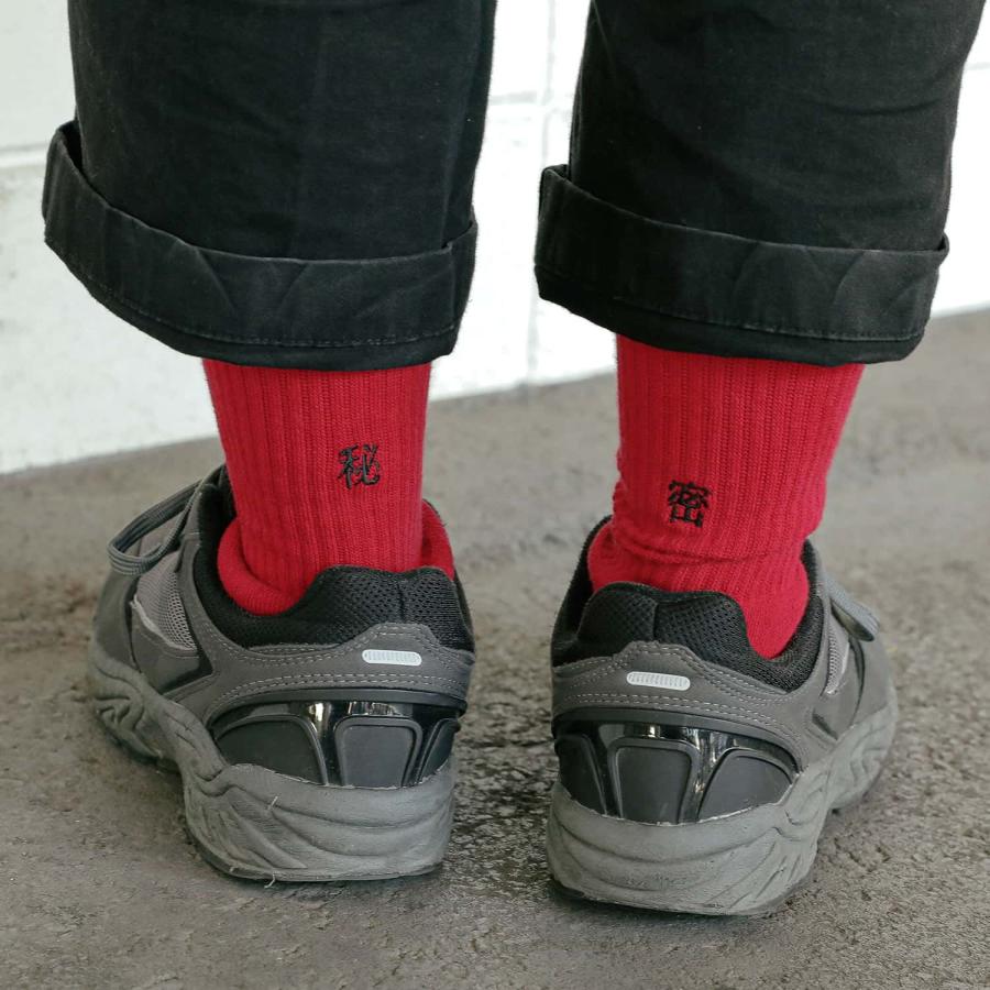 靴下 decka Pile Socks Embroidery by BRU NA BOINNE デカ パイルソックス レディース 刺繍 日本製 クルーソックス アート パイル かわいい おしゃれ | decka Quality socks | 19