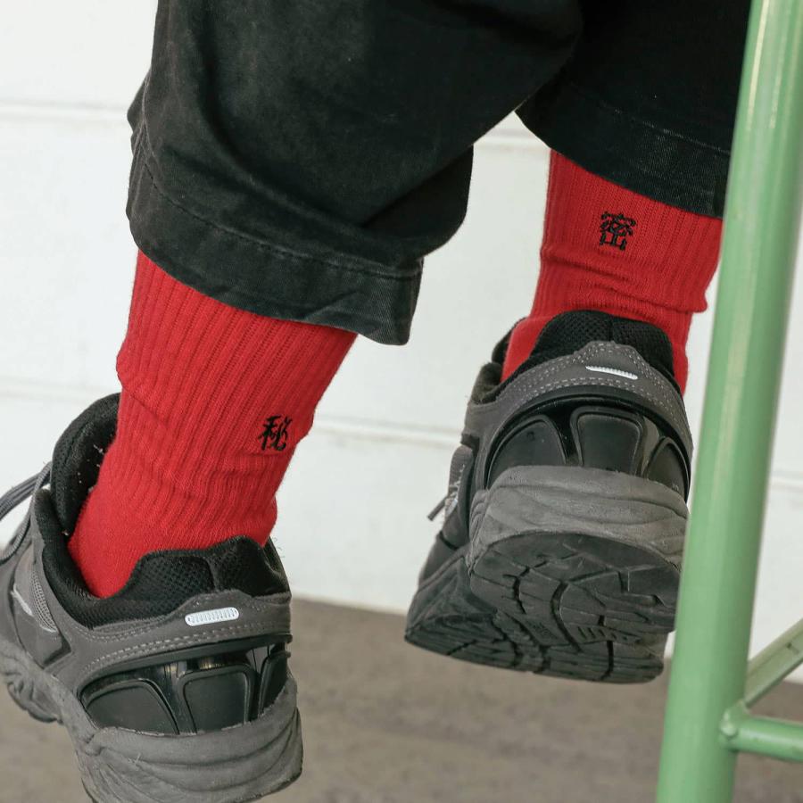 靴下 decka Pile Socks Embroidery by BRU NA BOINNE デカ パイルソックス レディース 刺繍 日本製 クルーソックス アート パイル かわいい おしゃれ | decka Quality socks | 20